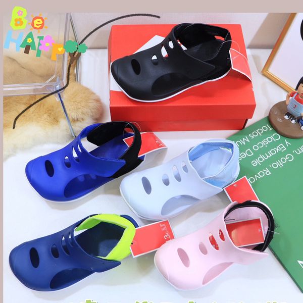 

24-35 sizes 2022 summer sunray protect 3 ps little kids sandals boys girls strap sandal sneakers sport shoes game royal-black pink prime-san