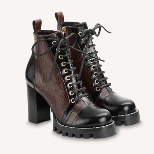 Stivaletti da donna Designer Scarpe in vera pelle Scarpe moda Inverno Autunno Donners Rois Stivali Caviglia Martin Boot