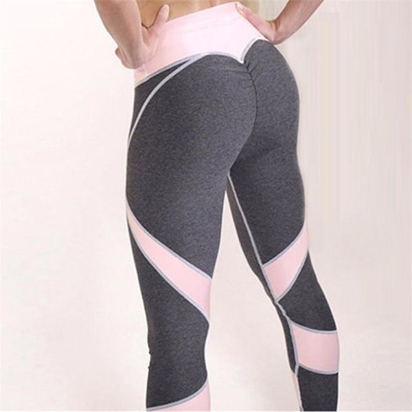 

drop gray pink patchwork heart hip leggings sportswear for women bodybuilding slim legging y200904, Black