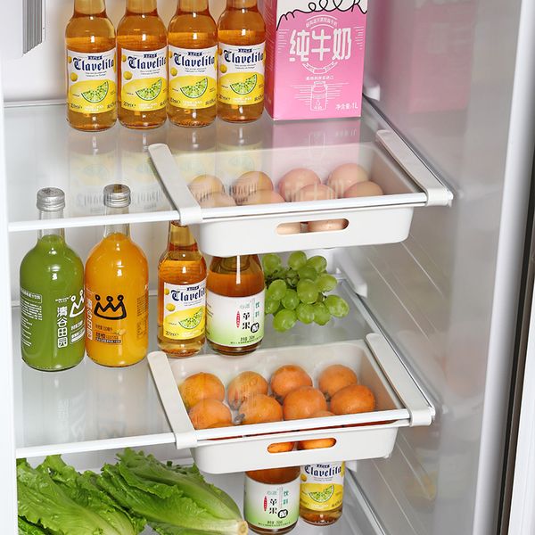 Contenitore per uova da frigorifero Contenitori per cassetti multifunzione per uso domestico Contenitori per contenitori Cestello per smistamento del congelatore