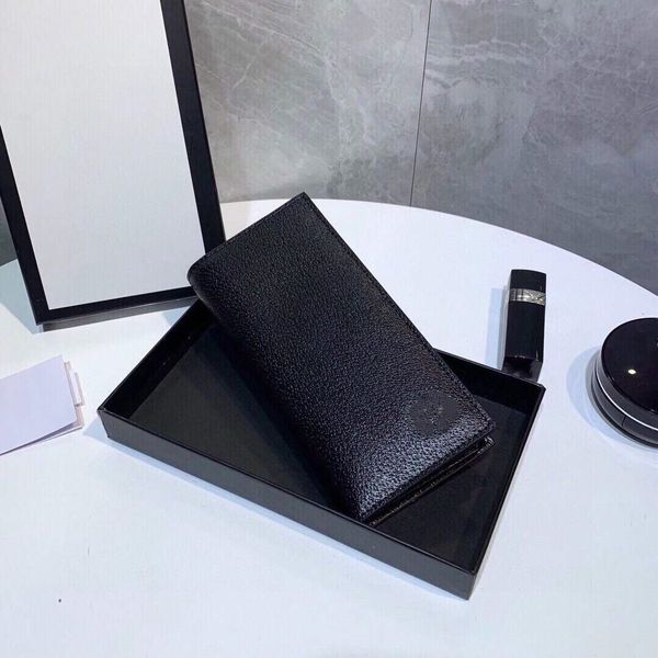 

2022 luxurys designers bags women leather single zipper long wallet purse card holder wallet men handbag with box dust bag, Red;black