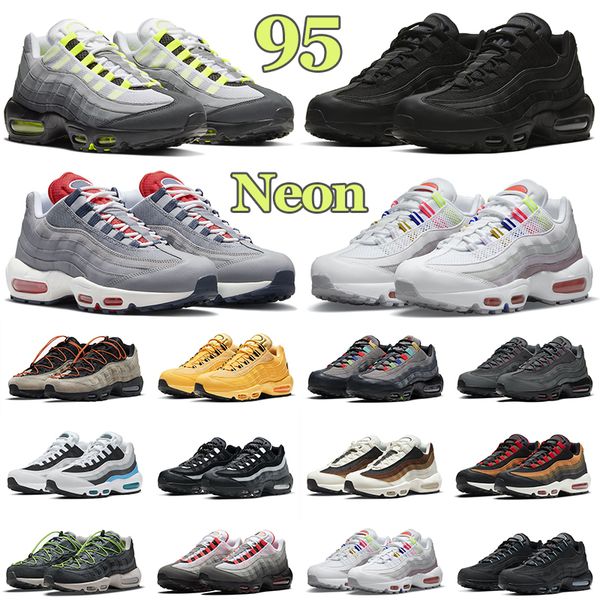 

og neon mens running shoes triple black cork greedy dark smoke grey speed-lacing solar red laser blue midnight navy mens women trainers spor
