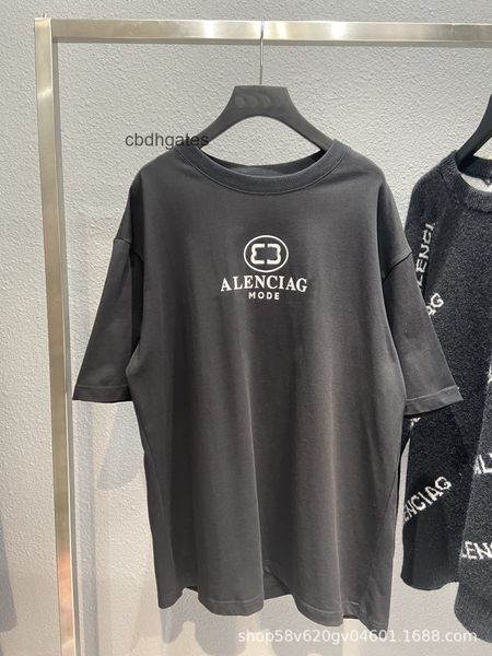 

balenciga t shirts designer t shir 2022 mens fashion shirs b b round neck shor sleeve paris doule prining trendy large, White;black