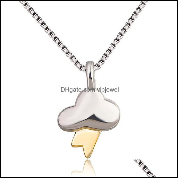 

pendant necklaces cloud for women sier chain necklace birthday gift jewelry lightning vipjewel drop delivery 2021 pendants vipjewel dhx4y, Silver