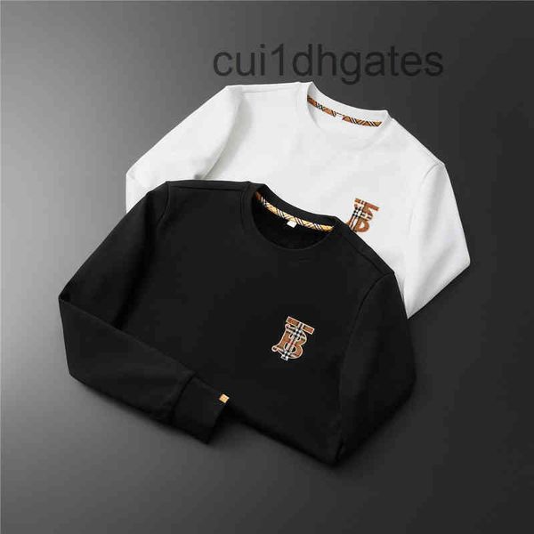 

brand 2023 designer b br coats and hoodie fashion br light luxury t-shirts with plush thick autumn winter men's long, Black