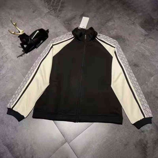 

early spring new pattern ribbon casual zipper men's and women's matching jacket, Black