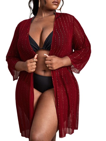 

women's casual dresses plus open front kimono apparel sd9cu#, Black;gray