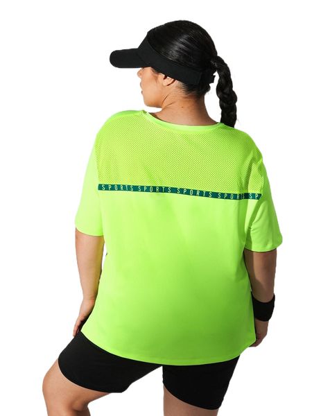 

plus letter graphic sports tee x9g1#, Black