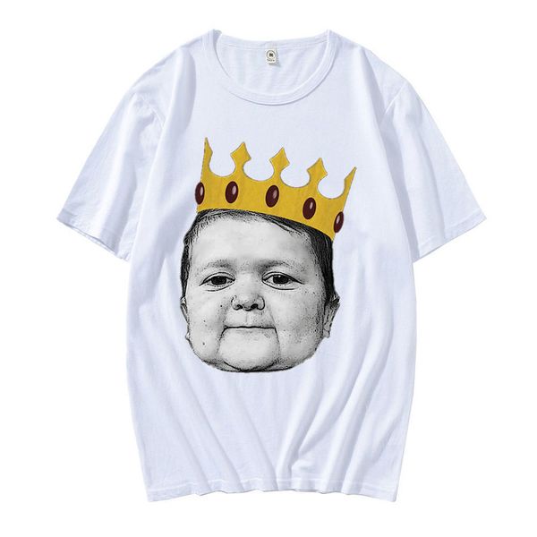 

test couple tees hasbulla fighting printed t-shirts oversize streetwear classic comfortable t-shirt 220421, White;black