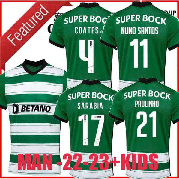 

new 2023 sporting cp soccer jerseys lisboa special lisbon jovane sarabia vietto coates acuna home away 3rd 2022 stromp kit clube de 22 23 fo, Black;yellow