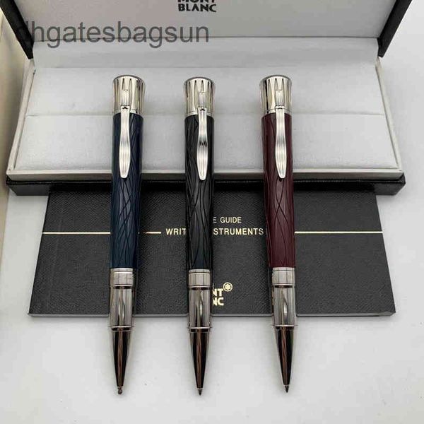 

luxury pen wang baolong great writer mark twain ballpoint pen, Blue;orange