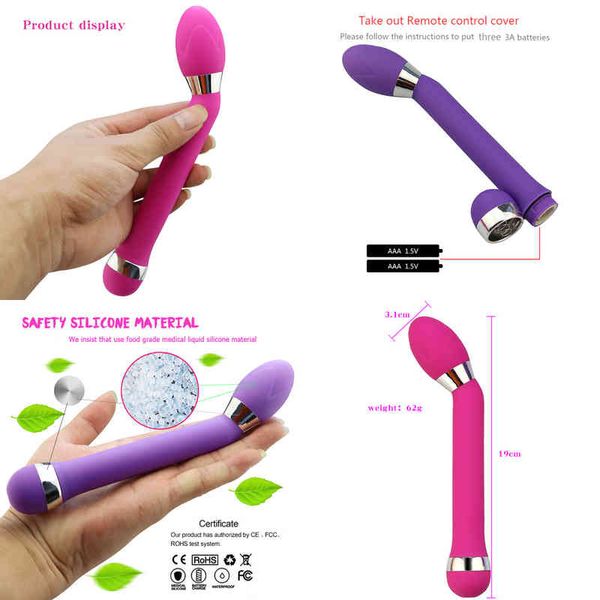 Nxy Vibratoren Erwachsene Produkte G-Punkt Vibrationsstab Damen Masturbation Massage Av Le Ya 220629