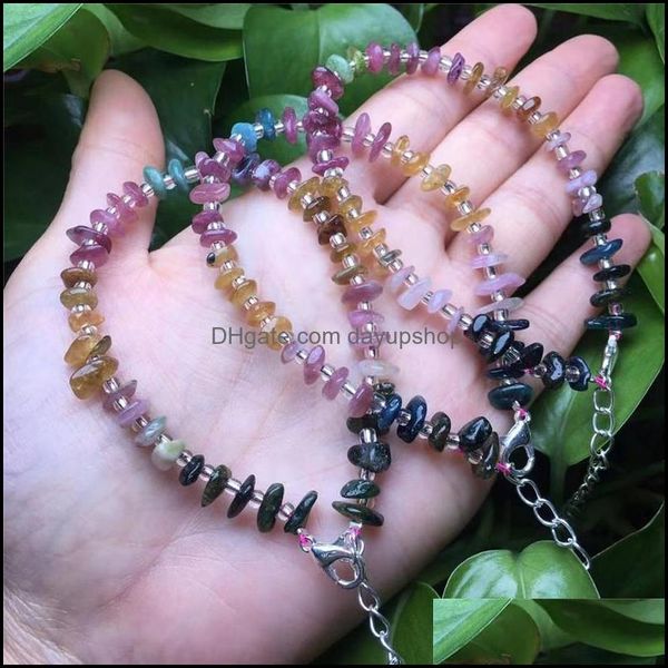 

beaded strands beaded natural stone colorf tourmaline bangle adjustable dhvry, Black