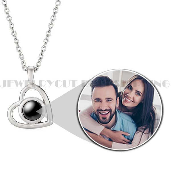 

customized projection necklace clavicle chain personalized p os are suitable for women to send girlfriend 220722, Silver