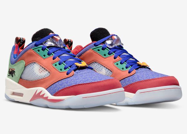 

shoes authentic 5 5s low doernbecher hyper royal orange men sports sneakers outdoor dr6287-486 original