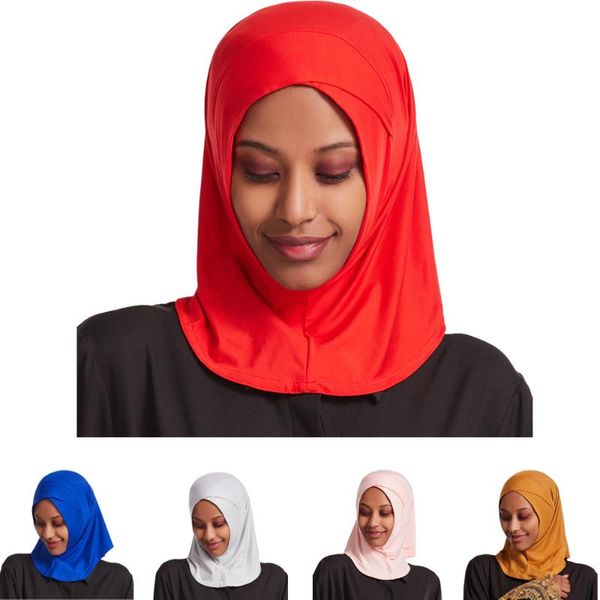 Abbigliamento etnico Foulard monopezzo Donna musulmana Copertura completa Sottoveste Tappo interno Sciarpa Hijab Islamico Amira Niqab Scialle avvolgente per la testa ArabEthnic