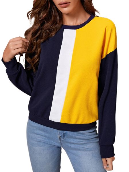 

cut and sew drop shoulder sweatshirt q5px#, Black