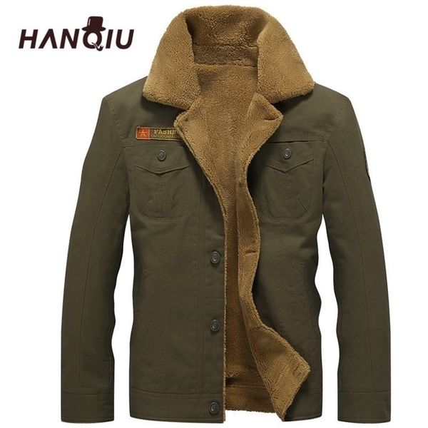 Bomber invernale da uomo Air Force Pilot MA1 Jacket Warm collo di pelliccia maschile Mens Army Tactical Fleece Giacche Drop 201128