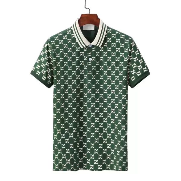 Herren-Polo-T-Shirts, gestreift, Patchwork, Briefdruck, Herren-Poloshirts, High Street Designer, kurzärmlig, T-Shirts, modisch, geschäftlich, lässig, für Damen und Herren, Sommer-Oberteile, Kleidung