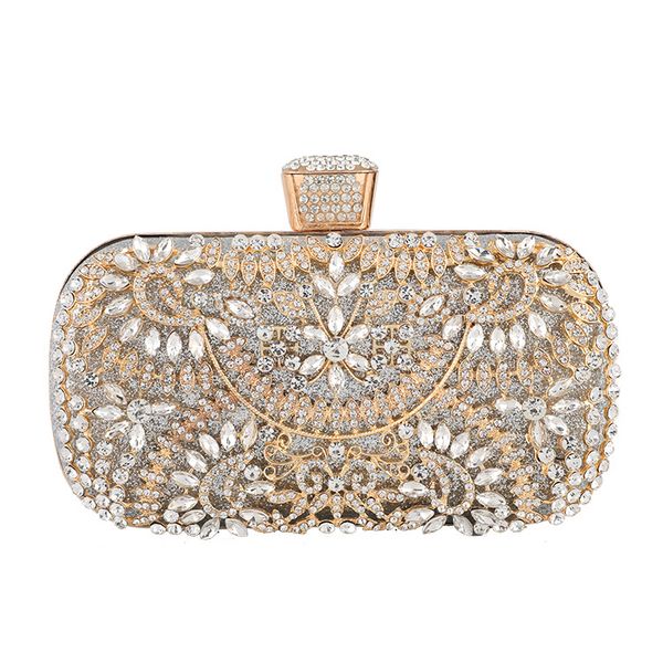 

ladies evening bags designer diamonds banquet gold fashion clutches dress handbags women's bags