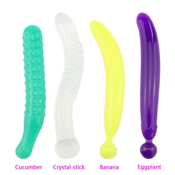 4 вида фруктовых овощных мастурбаций палочка дилдо реалистичные пенис сексуальные игрушки для женщин взрослые флиртовы