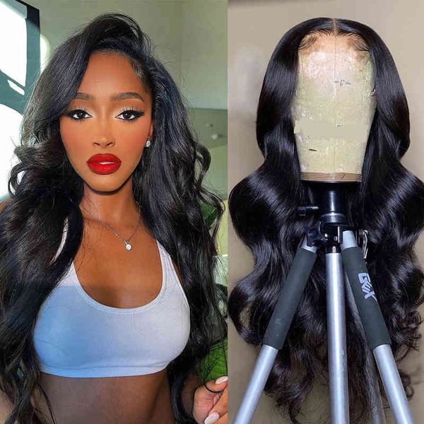 

30 32 inch hd transparent lace frontal wig body wave mongolian preplucked 13x4 front human hair natural yarra 220609, Black;brown