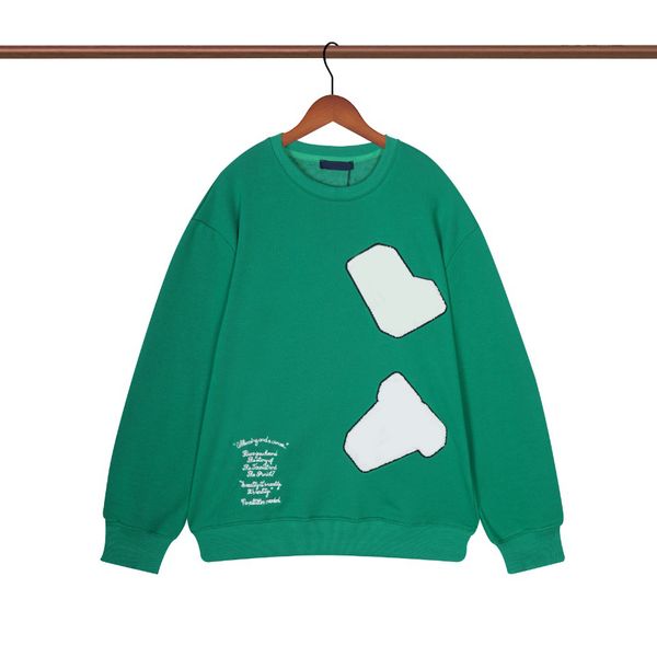 

women heavy ten thousand needle embroidery hoodie designer mens fashion hoodie sweatshirts long sleeve woman pullover quality clothes asian, Black