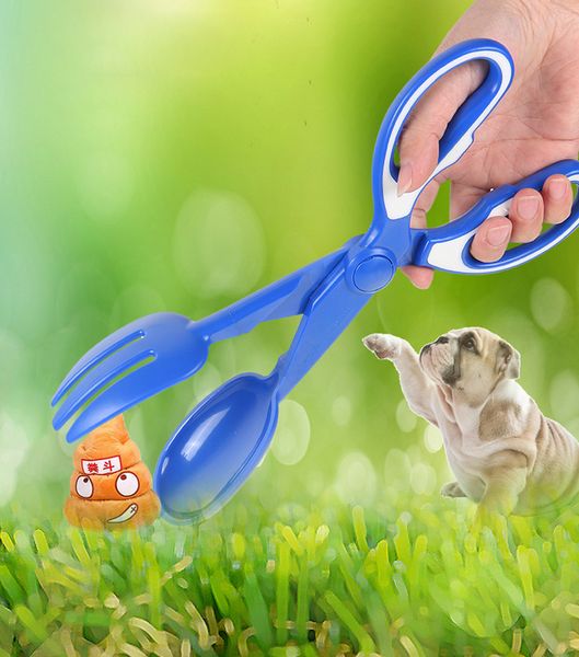 Pet Scissor Style Cleaning Poop pega o peco de cachorro de cachorro de animal de cachorro Picker Ferramentas Outdoor Fools