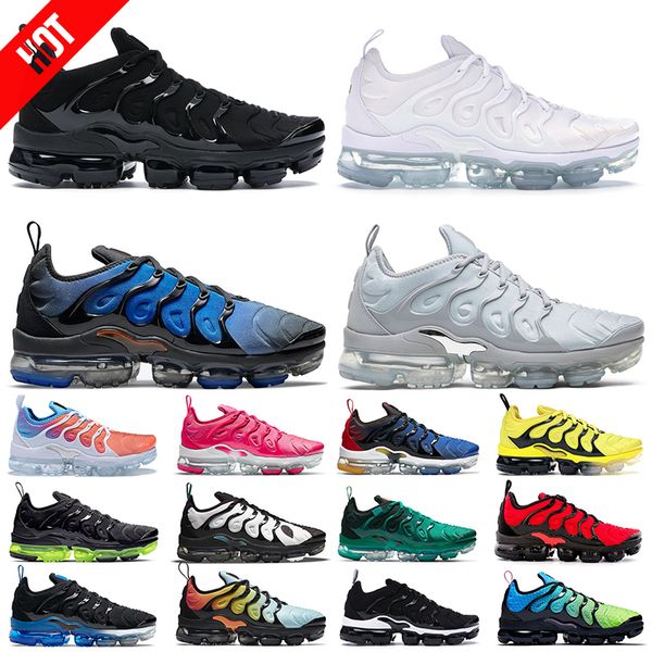 

vapor maxs tn plus boots women men running shoes triple white black royal red blue fury psychic pink game royal bred orange gradients mens t