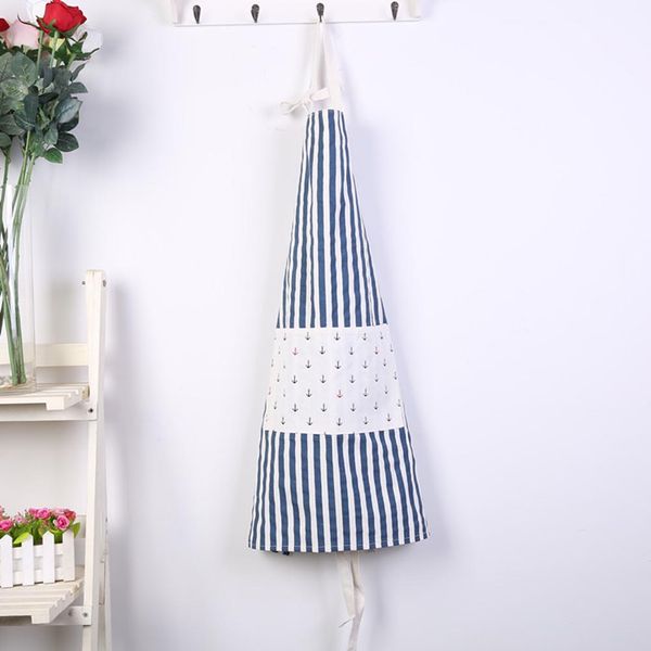 

stripes colorful bib apron cotton and linen waterproof anti-fouling