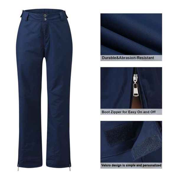 

yoga outfit women's insulated water proof solid color pocket trousers pants waterproof windproof thermal for camping climbing hiking tr
