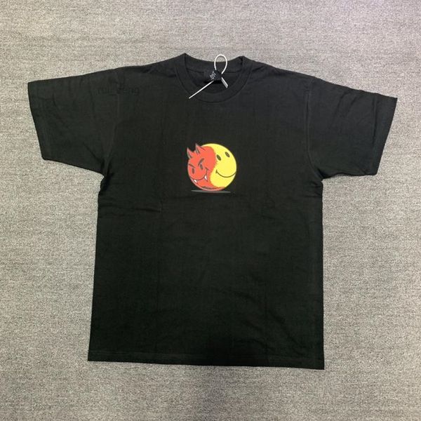 

cotton 22ss print eu size t shirt men women high street summer, Black;brown