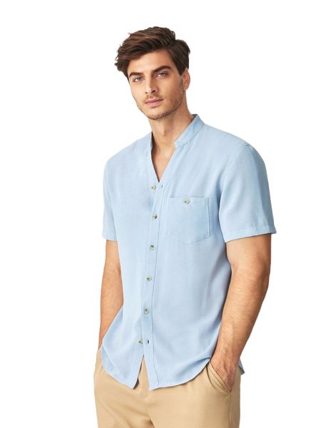 

men notched neckline pocket patched shirt j5kh#, White;black