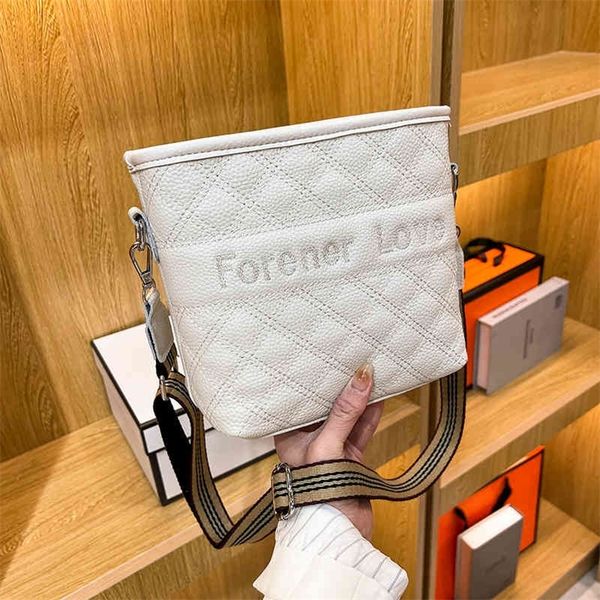 

shop online 85% off spring embroidered thread small square bag fashion texture bucket single shoulder diagonal bag