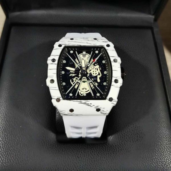 

2020 new mens luxury watch silicone ghost head skeleton famous brand watch skull sports quartz hollow wristwatches292x, Slivery;brown
