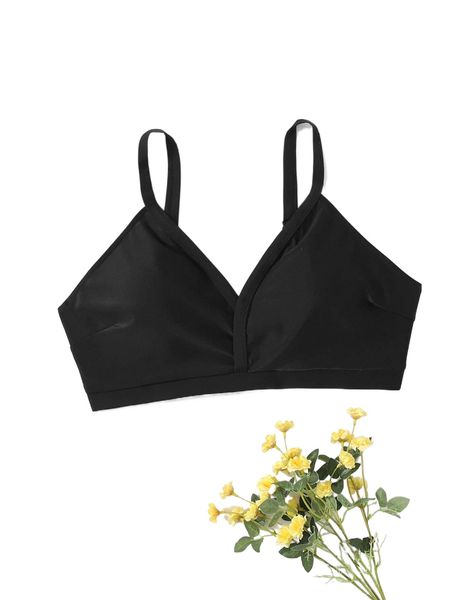 

plus solid bikini 20mk#, Black