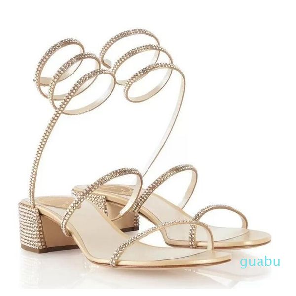 Romance Sandals Sapatos para mulheres de salto baixo feminilidade brilho bombas