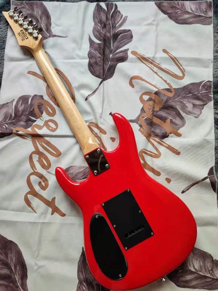 

electric guitar 6-string st surfing hand printed pattern level guitar support to customize all guitars order and ship