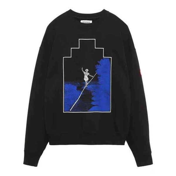 

new cavempt c.e sweatshirts men woman embroidery heavy fabric crewneck cav empt hoodie, Black