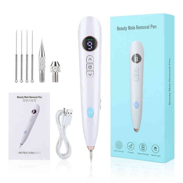 9 MODO PLASMA caneta Freckle Remover Pen Wart Remover Mole Tatuagem Instrumentos de Remoção de Tags de Pele Tag Spot Ferramenta de Cuidado de Beleza 220507