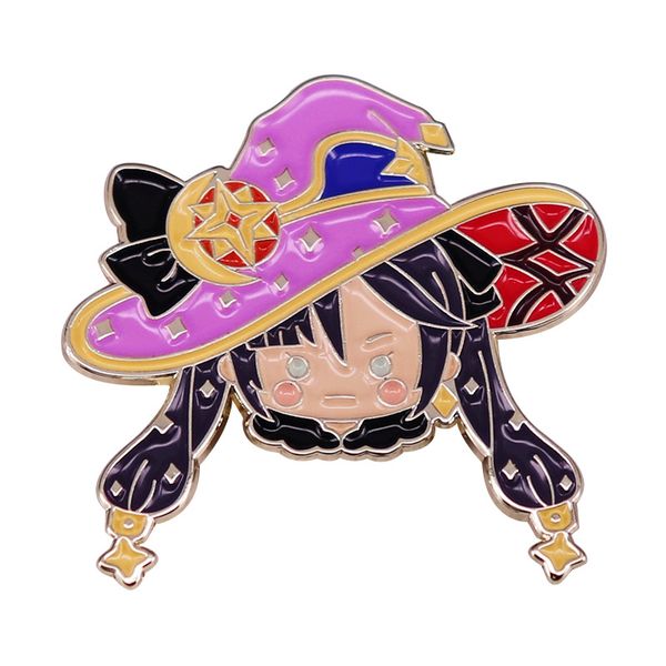 

genshin impact original god brooch game character cartoon badge accessory gift, Blue