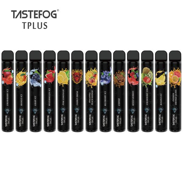 TASTEFOG TPLUS 800 PUFFS KIT VAPE DISPOSTIVO VAPE 550mAH Bateria de 3,5 ml de cartuchos pré-preenchidos e vaporizador portátil de E CIGS