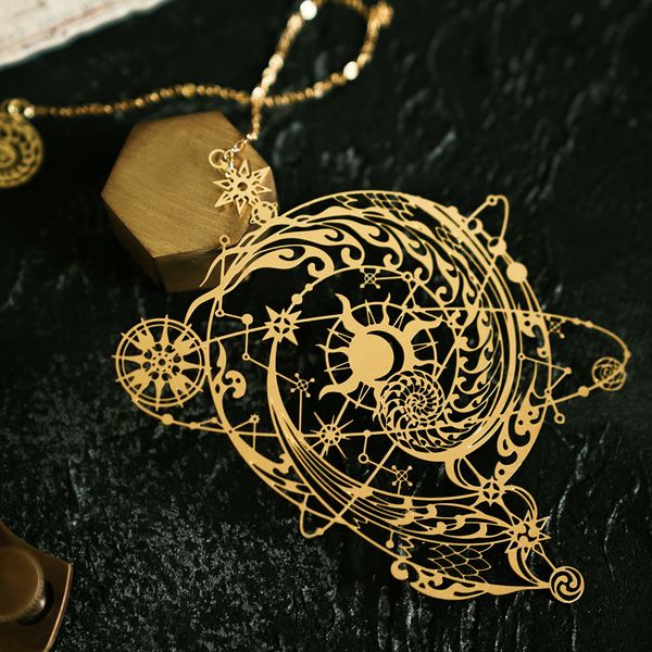 Cool Hollow Out Design The Mysterious Universe Creative Metal Bookmark Gree