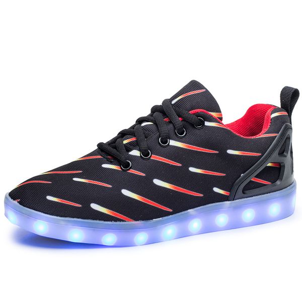 

2022 casual luminous shoes mens womens eur fashion breathable comfortable black white green red pink bule orange