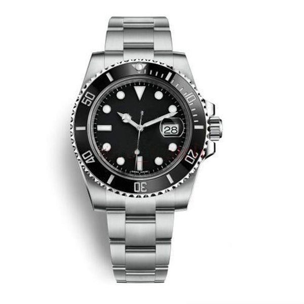 

2019 smooth second hand automatic watch mechanical watch ceramic bezel luminous stainless pointer steel solid strap wr2944, Slivery;brown
