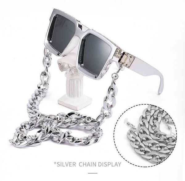 

designer millionaires ray cycle luxurious fashion sport oversized vintage woman mens diamond inlaid generous frame domineering womens sunsha, White;black