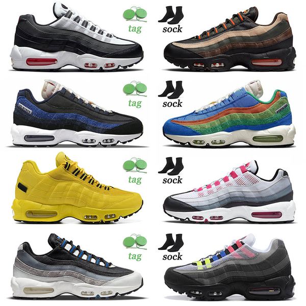 

authentic sports 95s og running shoes for womens mens white beige grey khaki total orange white multi light p blue fashion outdoor sneakers, White;red
