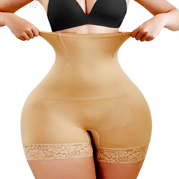 

seamless underwear dress body shaper control panites push up butt lifter women slimming shapewear high waist trainer booty panty l220802, Black;white