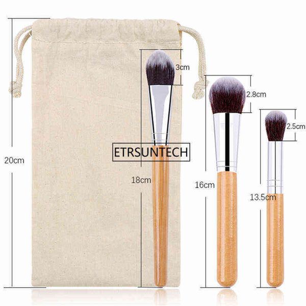 

60sets make up tools pincel maquiagem bamboo handle makeup cosmetic eyeshadow foundation concealer brush set kit f3629 0308