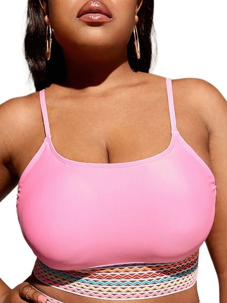 

plus plain bikini h0o5#, Black